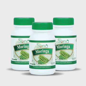 Sona Moringa Capsule - 60 Capsules (Pack of 3)